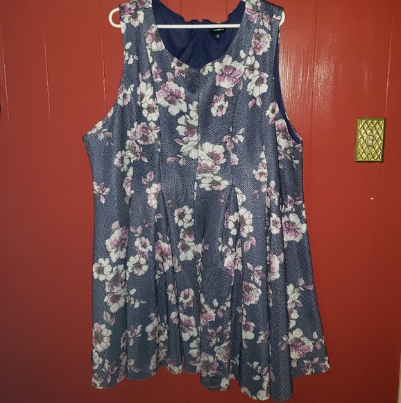 Torrid Skater Floral Mesh Dress 4x - Picture 3 of 8